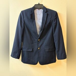 Tommy Hilfiger Boys Youth Sz 14 Navy Blue Blazer Sport Coat Jacket Brass Button